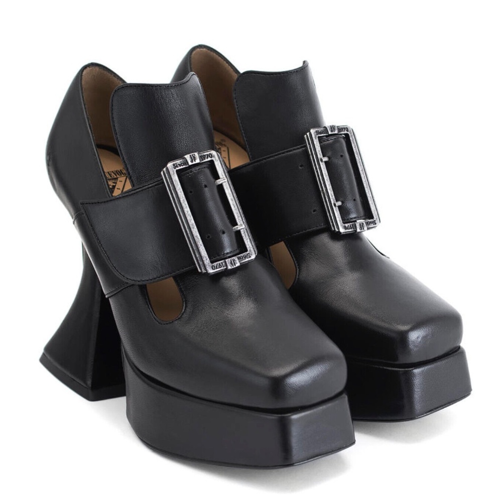 Black Elektra Mega Munster Size 10 Gothic